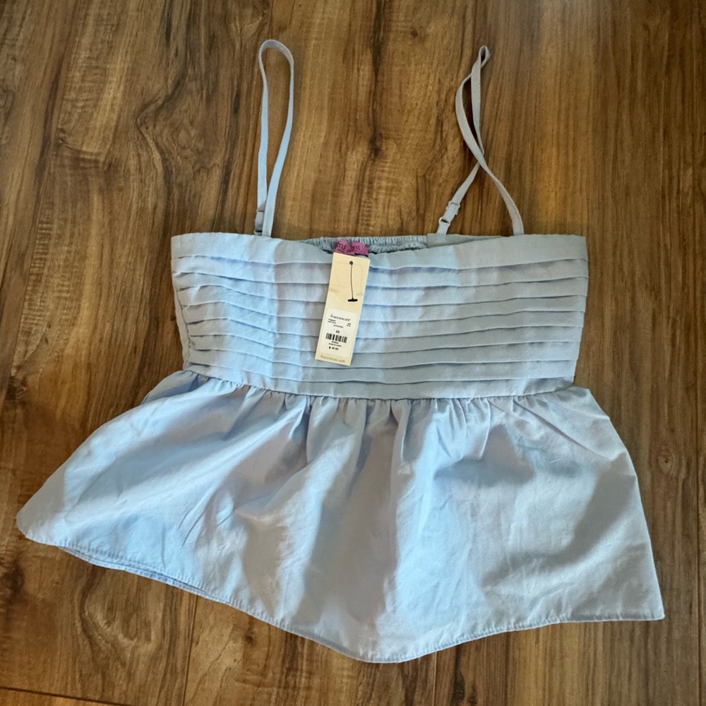 Light blue Crop Top